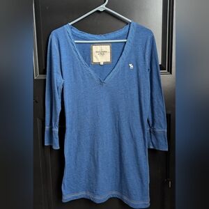 ABERCROMBIE & FITCH Women's Sz Lg V-Neck Top